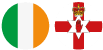 Banderas del norte/de la República de Irlanda